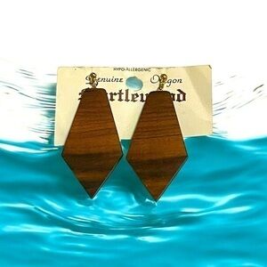 Genuine Oregon Coast Myrtlewood Earrings